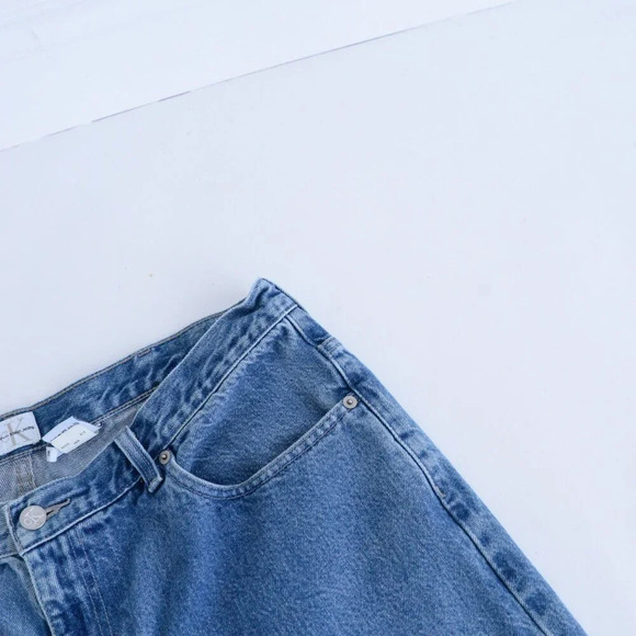 Vintage 90'S Calvin Klein Mid Wash Loose Easy Fit Jeans Size 38 - Picture 9 of 13